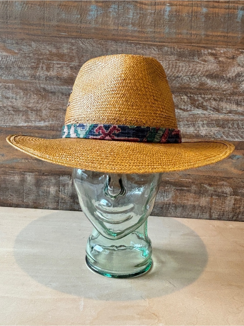 Genuine Vintage Panama Hand Woven In Ecuador Hat Size X-Large